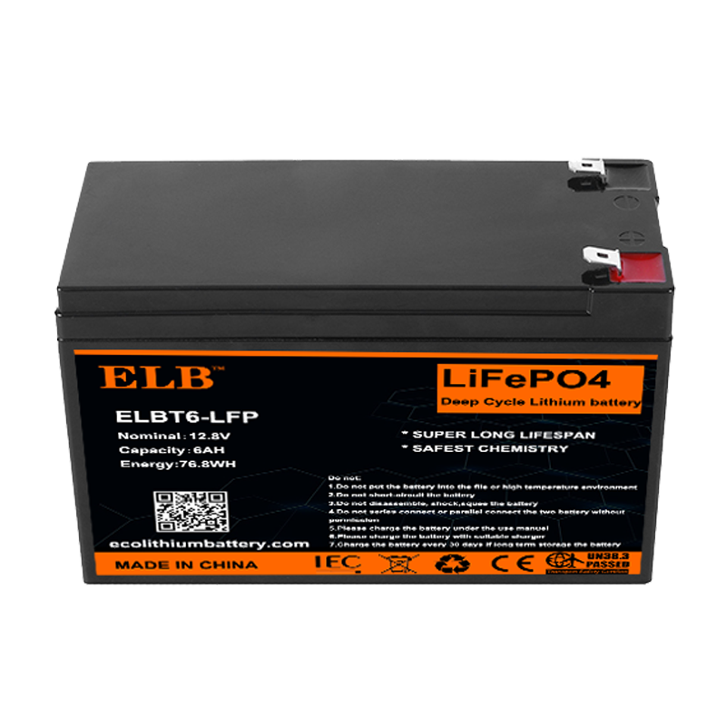 6Ah 12V LiFePO4 battery