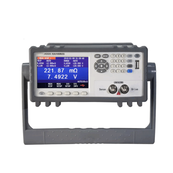 Battery voltage and resistance tester
